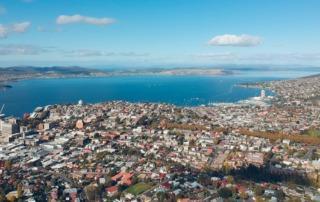 View over Hobart, Tasmania