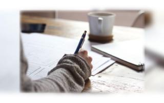 Student studying from home.