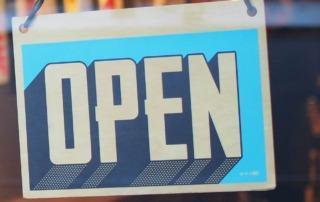 Open sign