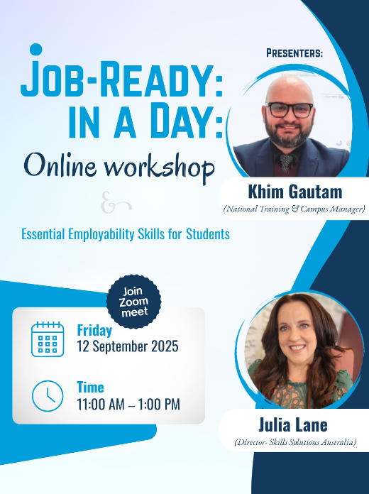Event job ready online workshop 09 12