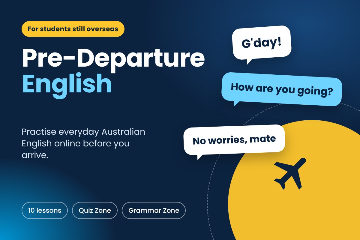 Pre-Departure English, an online English kit for CAC students who are still overseas